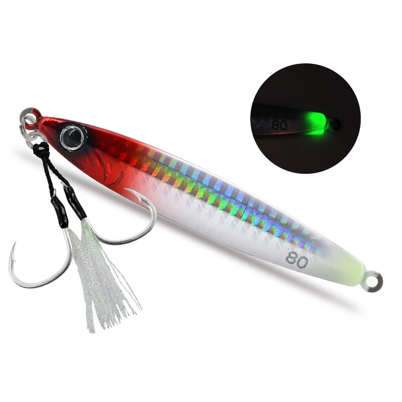 40g tungsten sea fishing metal jig lure Artificial Bait shore casting slow Jigging lure