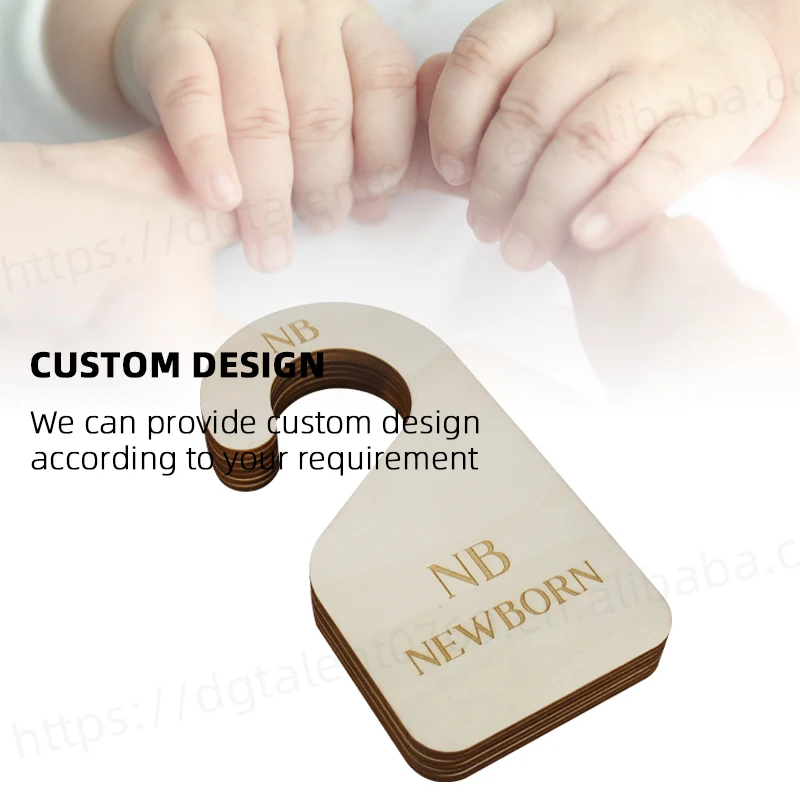 Tailai Wood Monthly Milestone Photo Card Baby Milestone Announcement Cards  Wood Milestone Discs Hello World Birth Sign Wooden