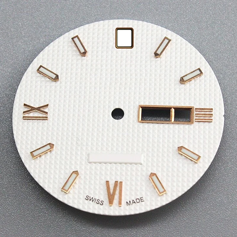 Factory can print LOGO wholesale production high-end generous Roman luminous scale double calendar window watch literal face