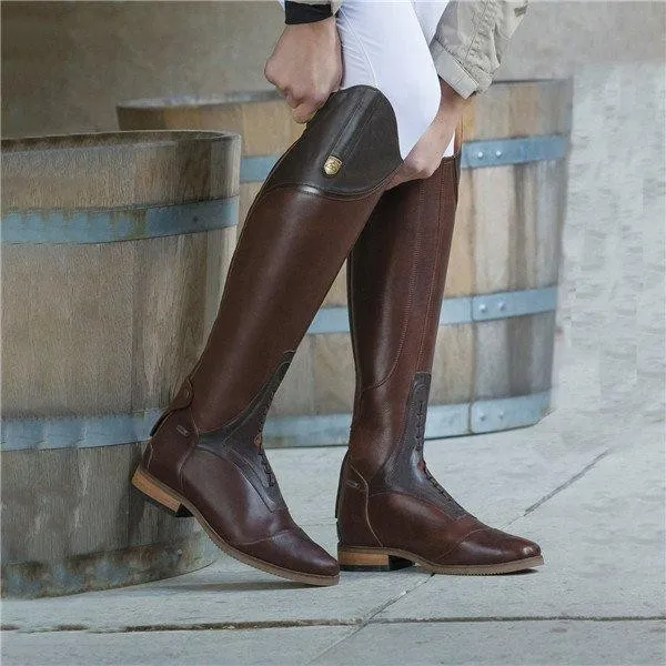 Xinzirain Custom Women Horse Riding Plus Size Outdoor Daily Knee High Winter Chunky Heel  Elegant PU Leather Knight Boots