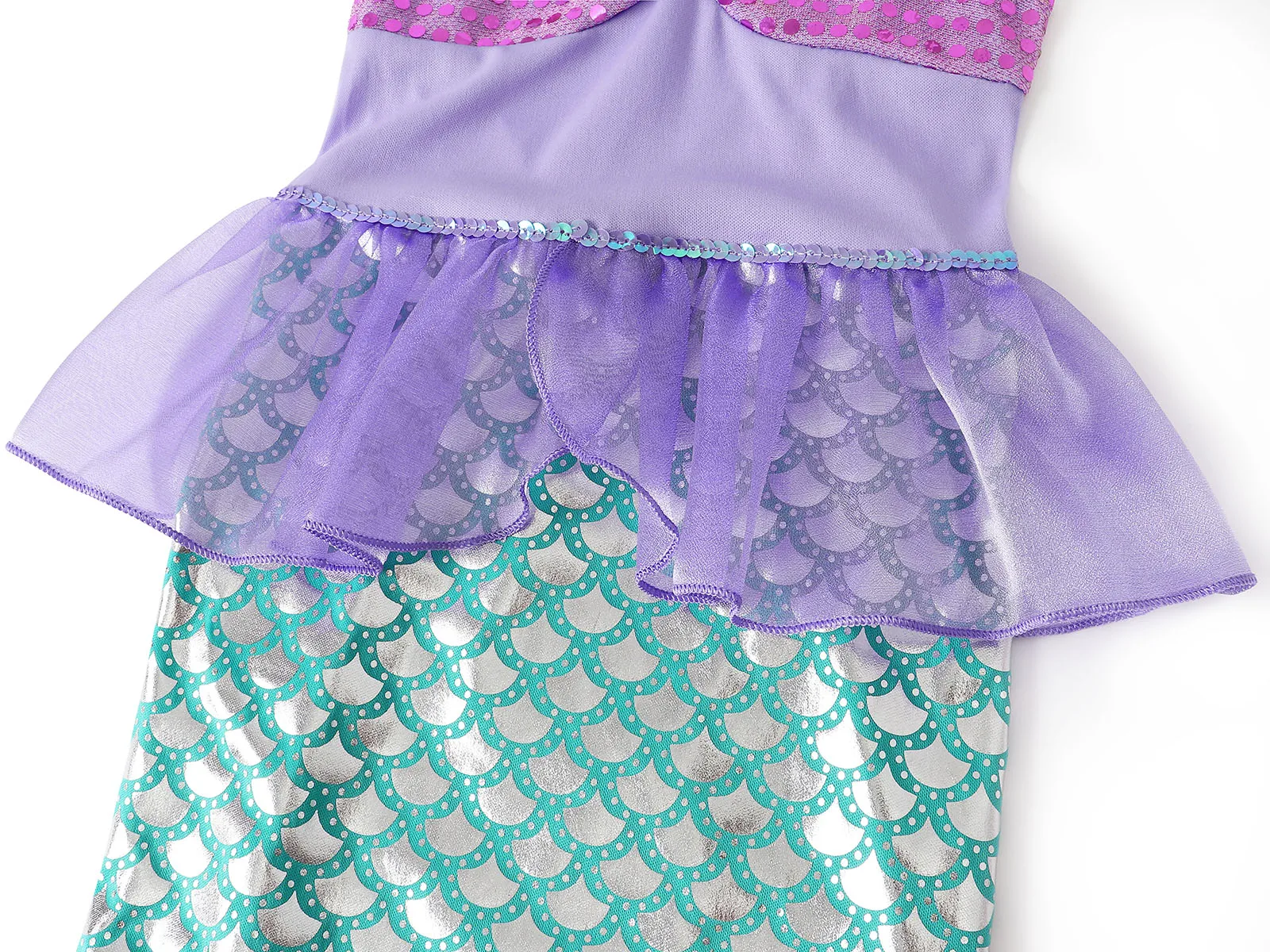 Girls Mermaid Dress Charm Princess Dress Cosplay Costumes For Kids Girl Mermaid Birthday Party Stage Dress Halloween Clothing