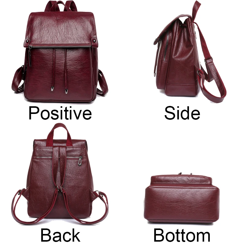 Genuine Brand Soft Leather Backpack For Women Fashion Anti-theft Travel Bagpack Casual Lides Shoulder Bags School Bag Sac A Dos