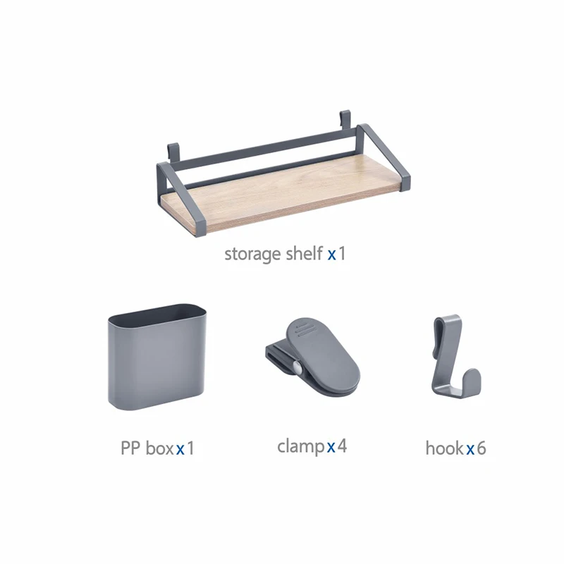 WIREKING 2 Pegboard Wall Mounted Metal Wire Storage Rack with Hook Storage Bin