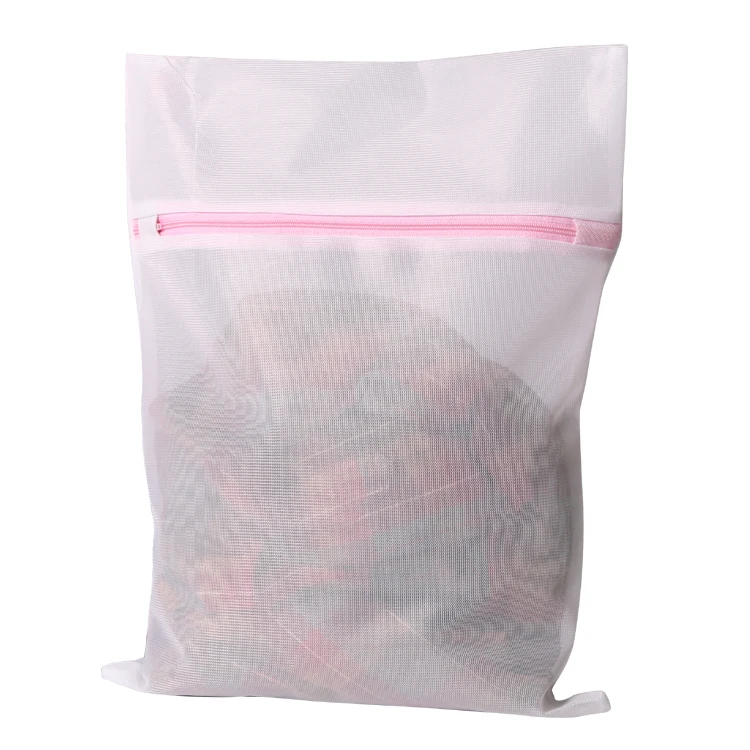 Wholesale OEM 30*40cm Density Mesh Polyester Mesh Wash with Zippered Laundress Bag WASHING Machine Clothing Underwear