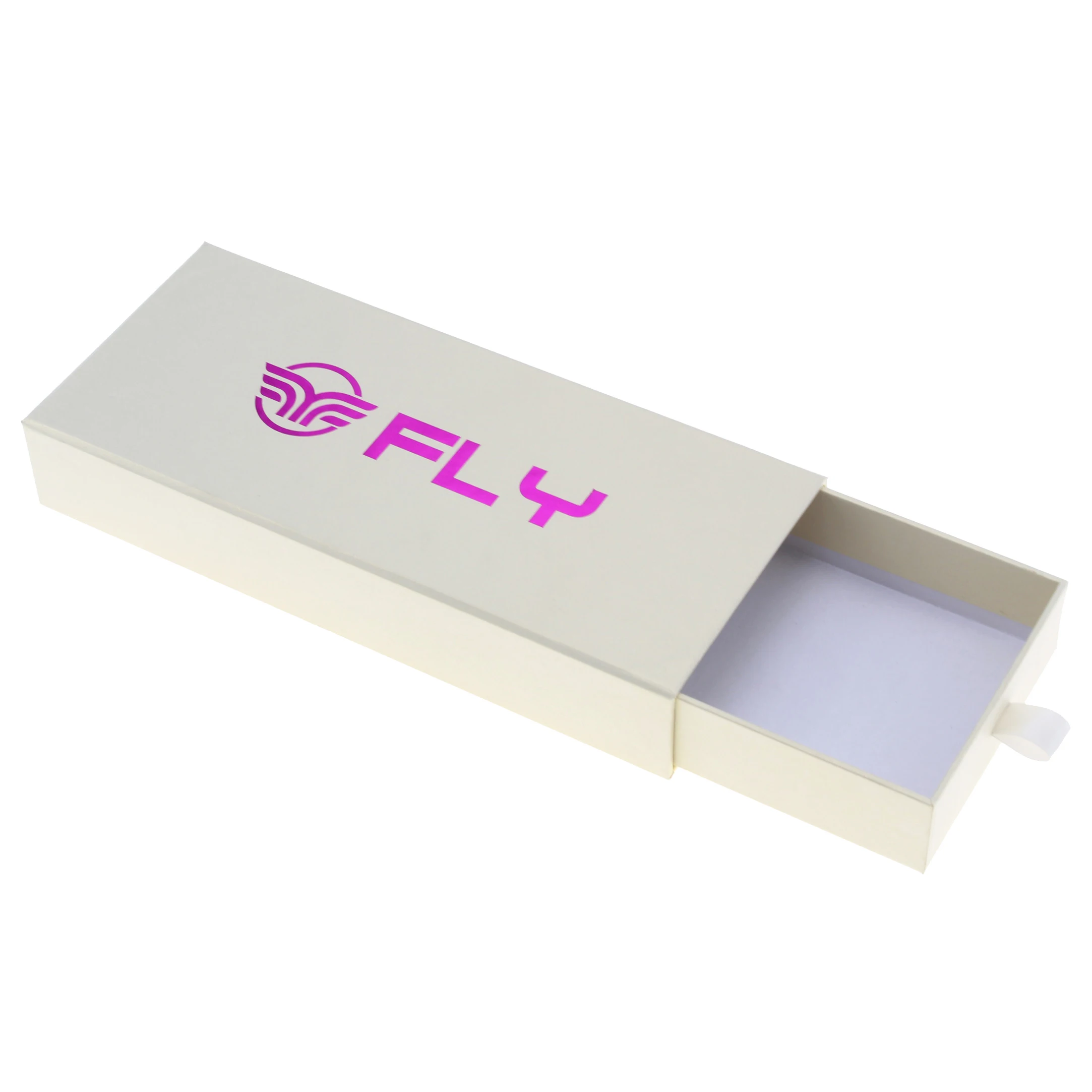 Custom Printing Hard Rigid Cardboard Luxury Sliding Box With Ribbon Rope Gift Sleeve Drawer Box Packaging