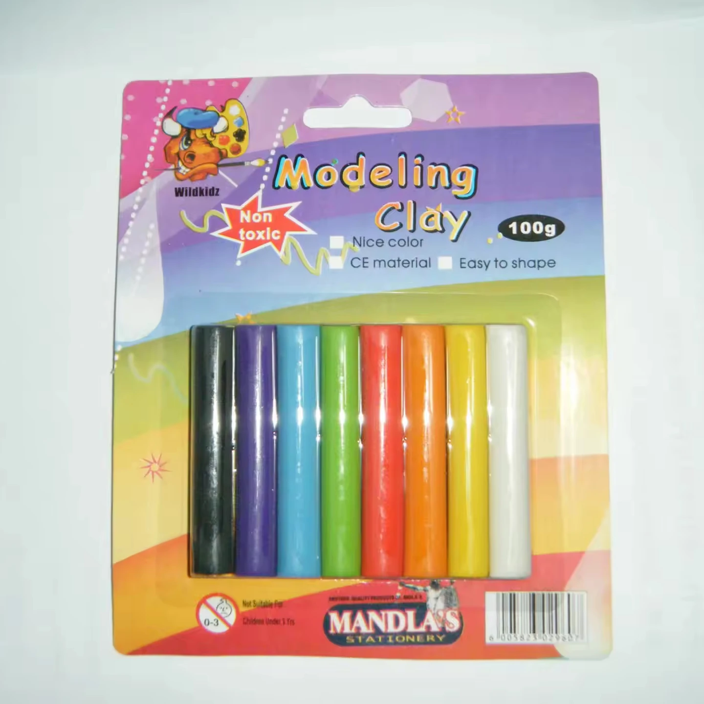 6/8 Assorted Colour Modelling Clay