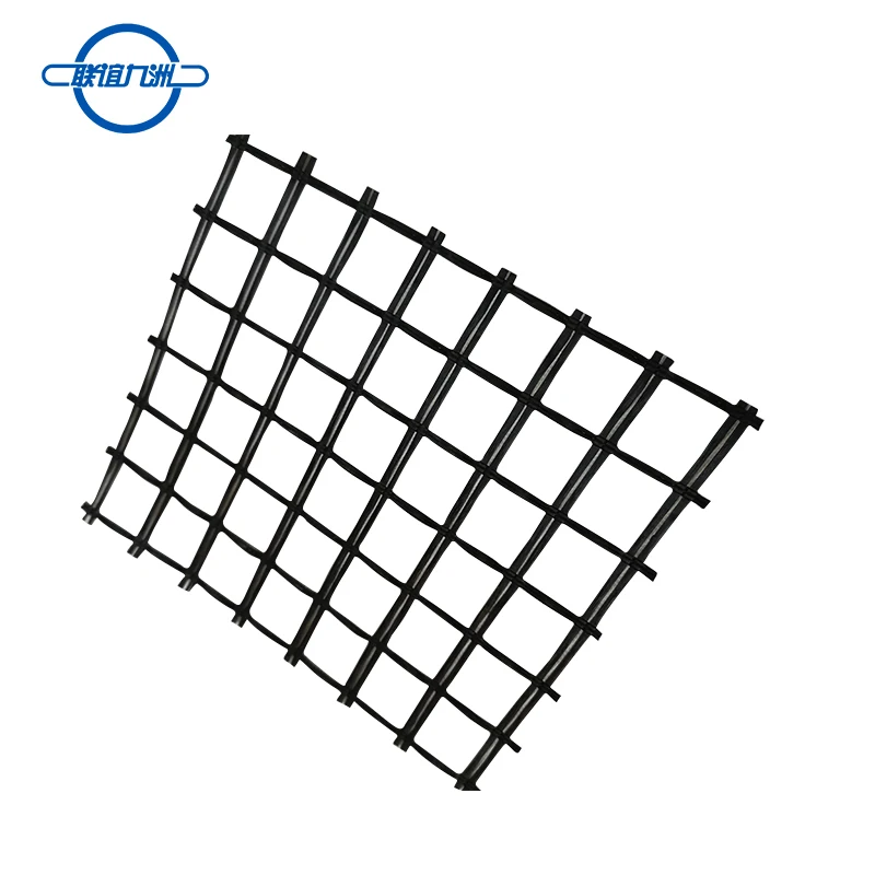 Basalt mesh fiberglass asphalt paved pvc coated geogrid fiber 120/120