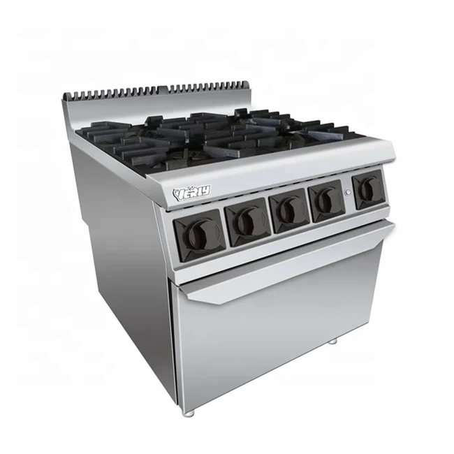 Gas Range With 4-Burner & Oven