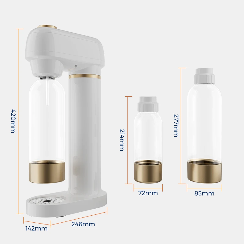 1L Desktop Portable Smart Sparkling Water Seltzer Soda Water Maker