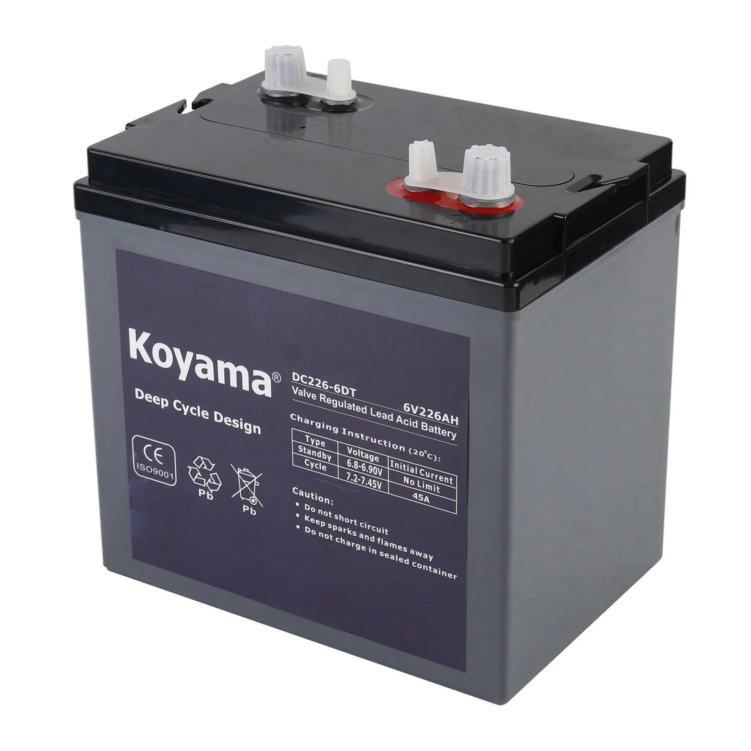 Хит продаж свинцово-кислотная батарея глубокого цикла GC2/T105 VRLA 6V 226ah AGM для хранения энергии морской/RV/гольф-кары/солнечной системы