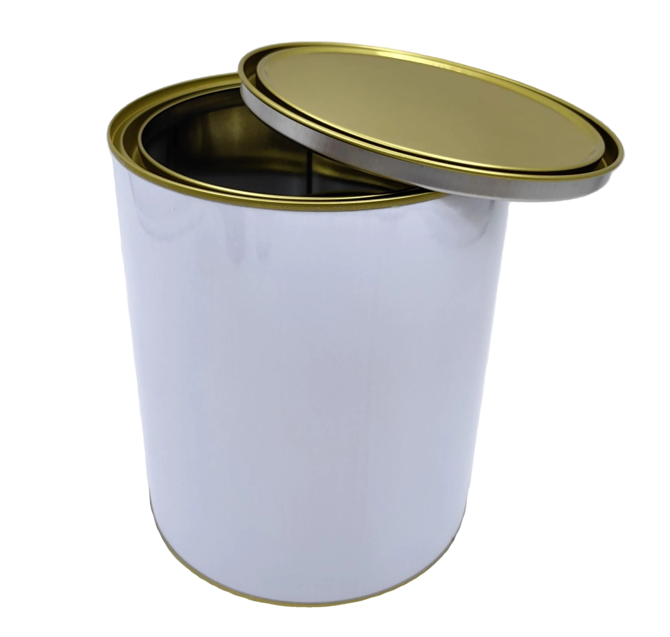 4L round Empty Metal Paint Can Gallon Tin Container with Lever Lid Wholesale Product Genre
