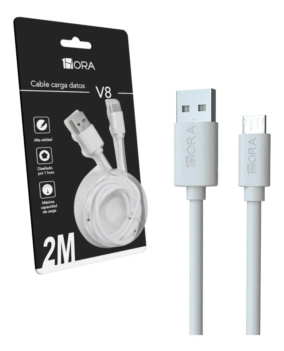 1HORA 2 м V8 USB микро-провод тип C кабель 2.1A Быстрая зарядка алюминиевый для передачи данных