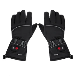 Outdoor ski riding with display screen heating gloves, thickened couple type, thermal insulation for men and women