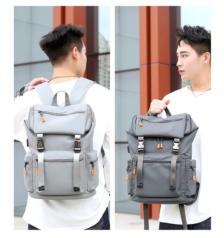 New Large Capacity Waterproof Oxford Backpack Custom Logo Leisure Business Laptop Backpack with USB