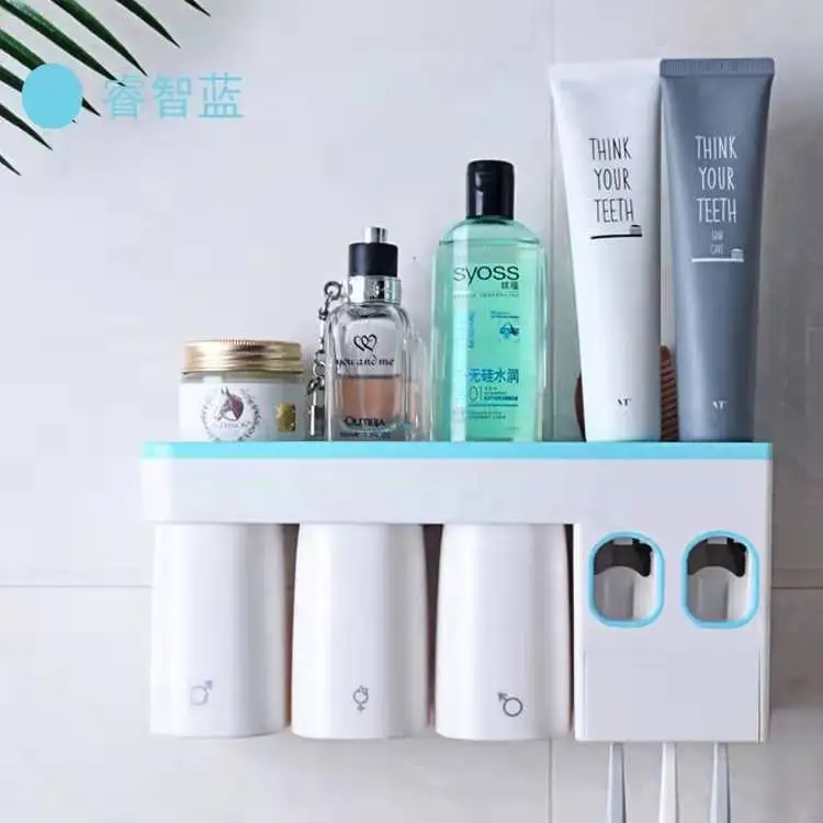 B539  B540 B541  Multi-function Toothbrush holder with 3 cups+2 toothpaste dispenser