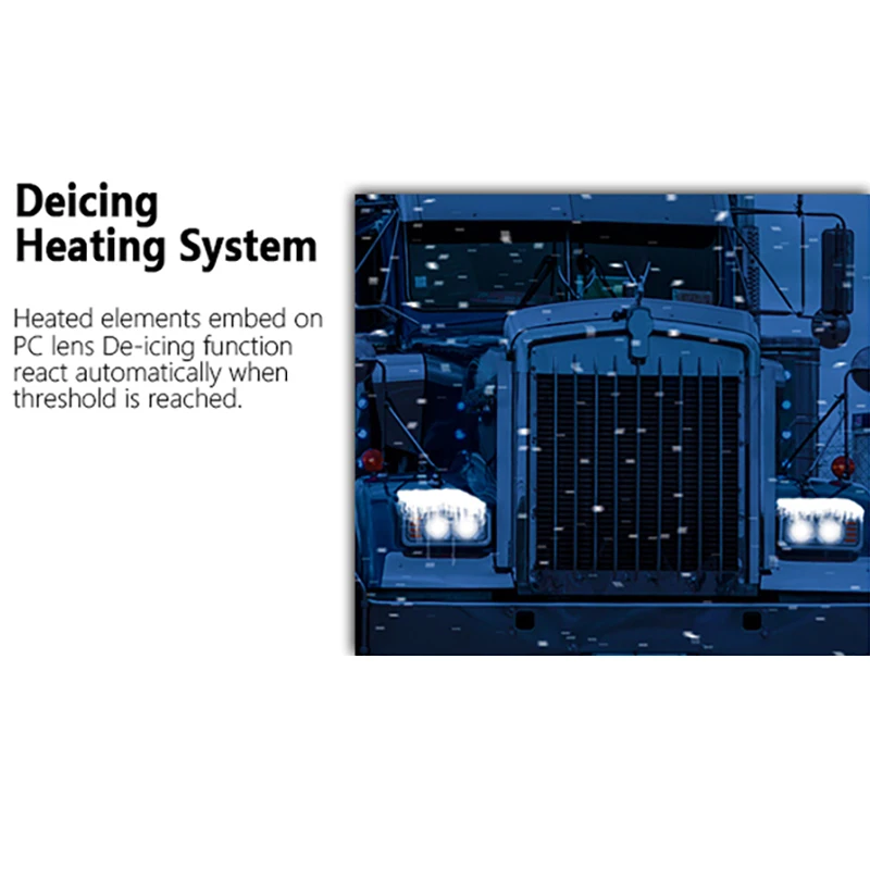 12V 24V Square 4*6 inch Faros delanteros LED para camiones y coches, 27W LED Work light 4x6 LED Headlight