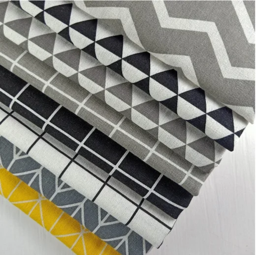 6oz 8oz 10oz 100 poly 100 cotton TC Canvas Digital Printed Canvas Fabric for table cloth shoes bag