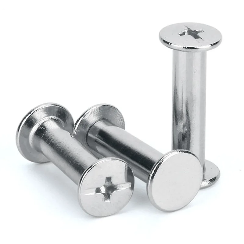 China Manufacturer Male and Female Aluminum Brass Stainless Steel Book Screw Ss M3 M4 Sex Chicago Screw Post Binding Screw