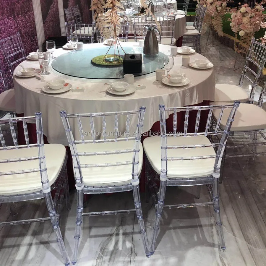 Hot sale modern design transparent chairs plastic dining party banquet chairs durable fashionable chairs