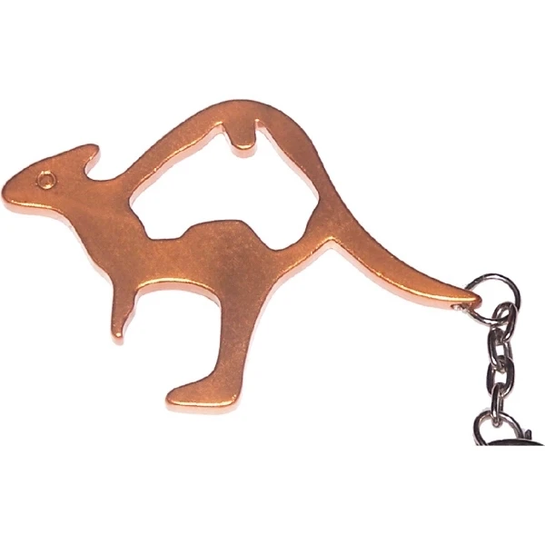 Promotional Kangaroo Shape Bottle Opener Keychain