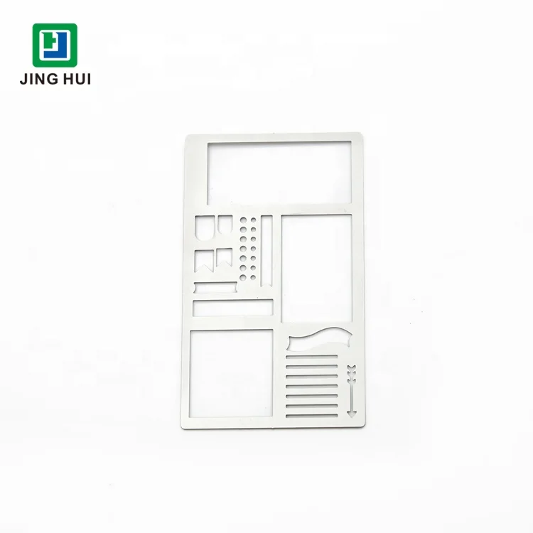Custom Stainless Steel Metal Laser Cut Template Account Stationery Drawing Stencil