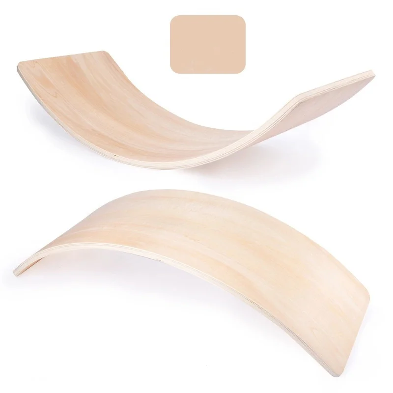 Wobble Curvy Educational Playing Yoga Toys Kids Wooden Balance Board For kids toy