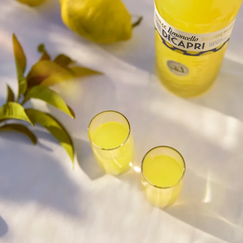 Top Quality traditional italian spirits Limoncello di Capri liqueur digestive with real Sorrento lemons 50 cl