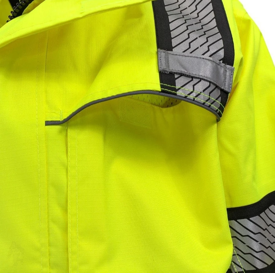 Thickened and cotton outdoor safety protective clothing reflective raincoat reflective clothing