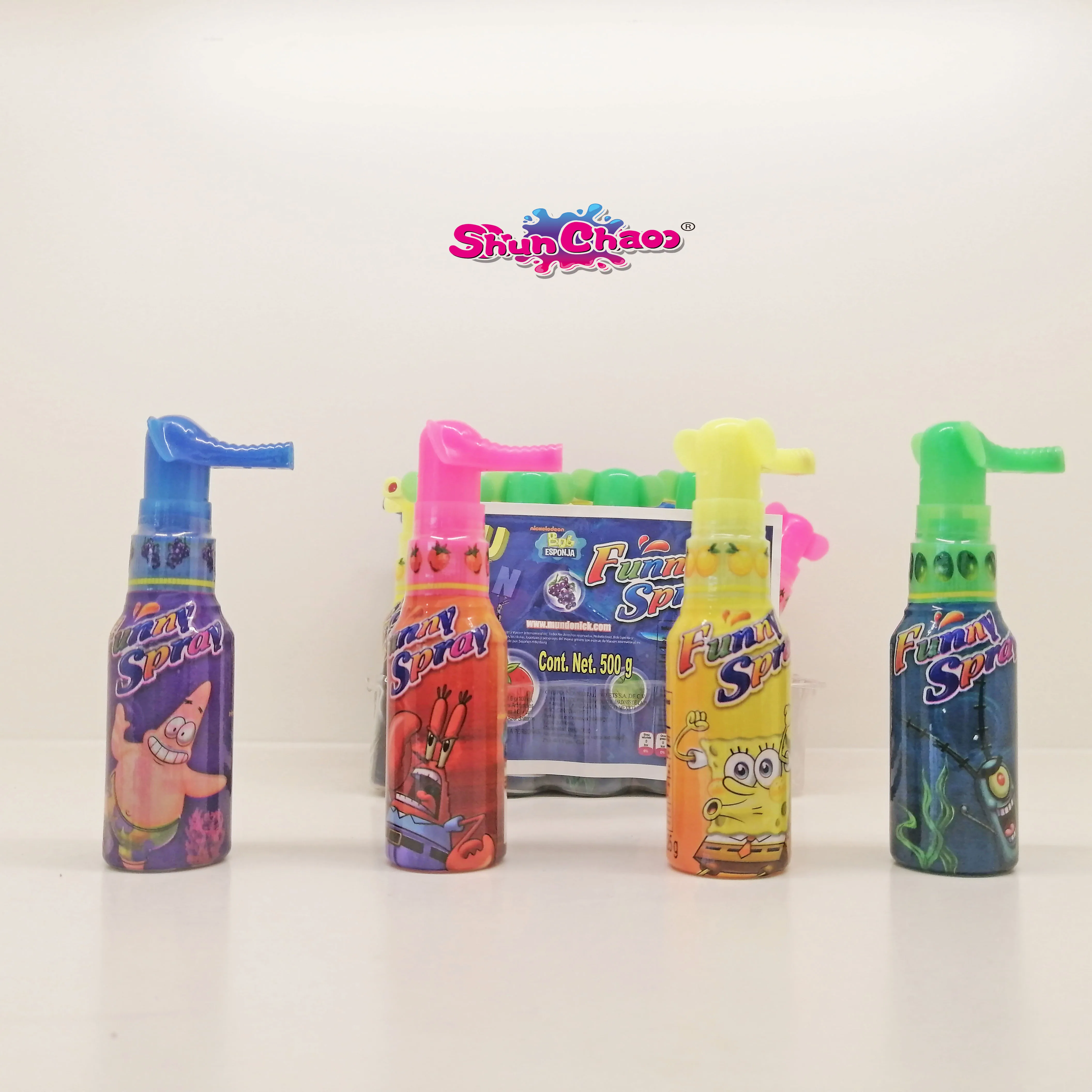 Cheap Price 25g SpongeBob SquarePants Carton Sweet AND Sour Spray Liquid Candy For India Market