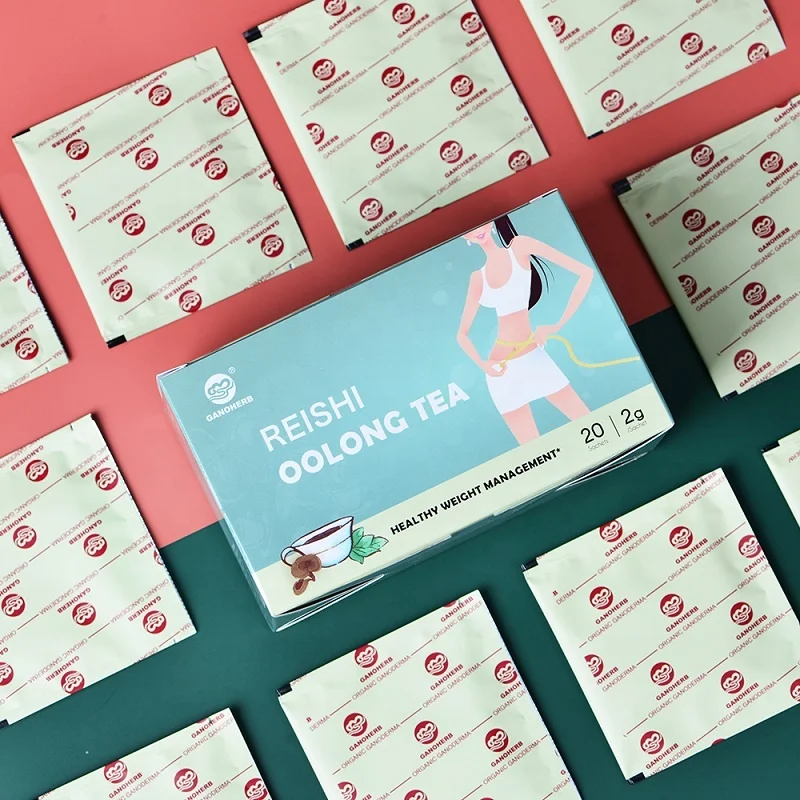 Organic Ganoderma Lucidum Reishi Herbal Slimming Oolong Tea for Women  Loss Weight