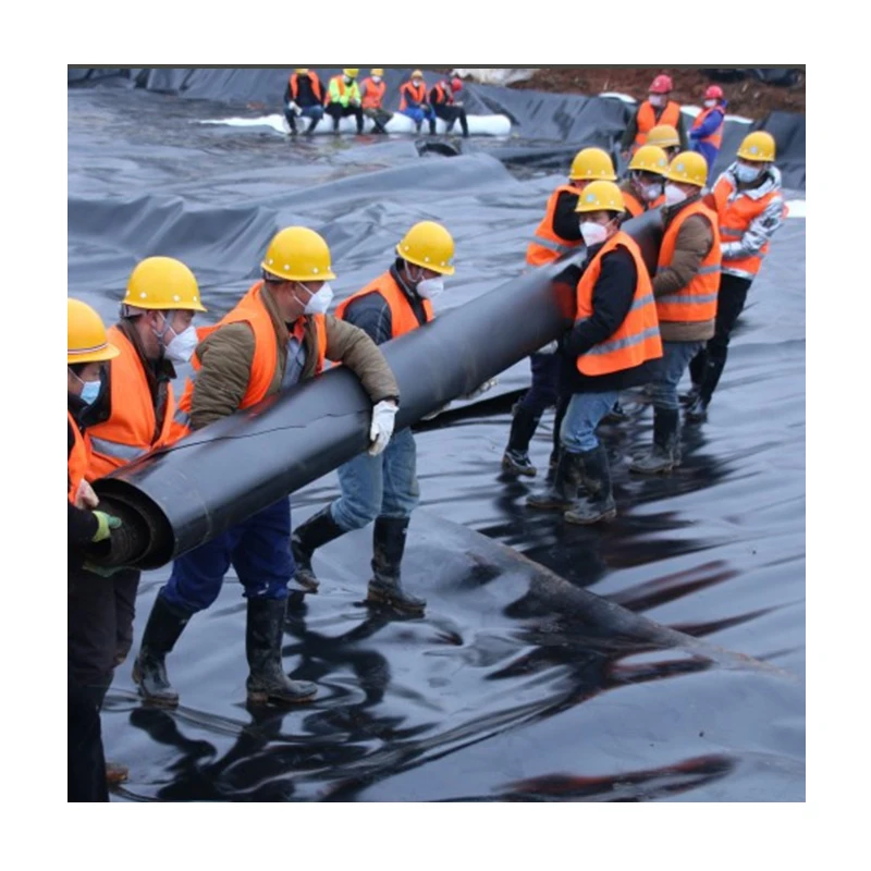 Factory  2.0mm 2.5mmm Plastic HDPE Geomembrane Fish Pond Liner Landfill HDPE Liner Price