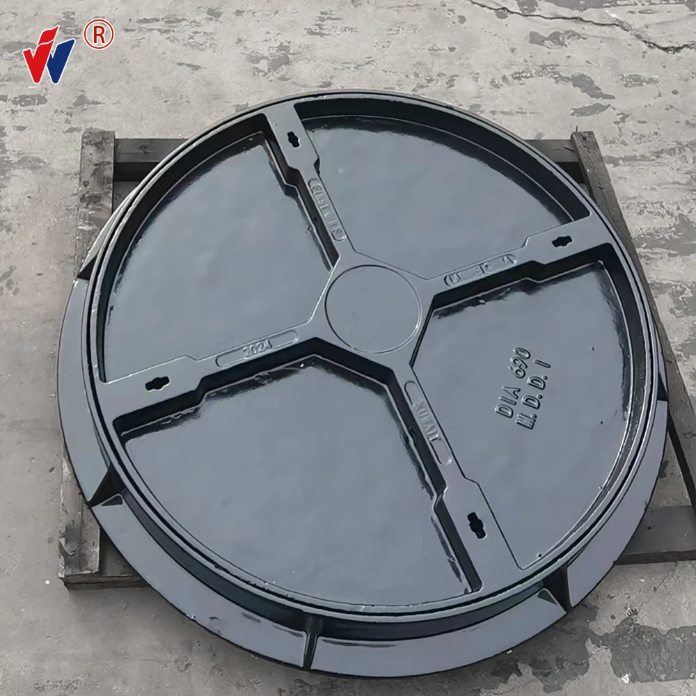 EN124 D400 Cast Iron Manhole Cover: Superior Strength with Nodular Graphite, Durable and Reliable for Heavy Traffic Areas