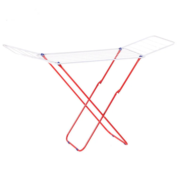 Folding Airfoil wire large drying rack floor clotheshorse Pants Hanger folding clothes rack