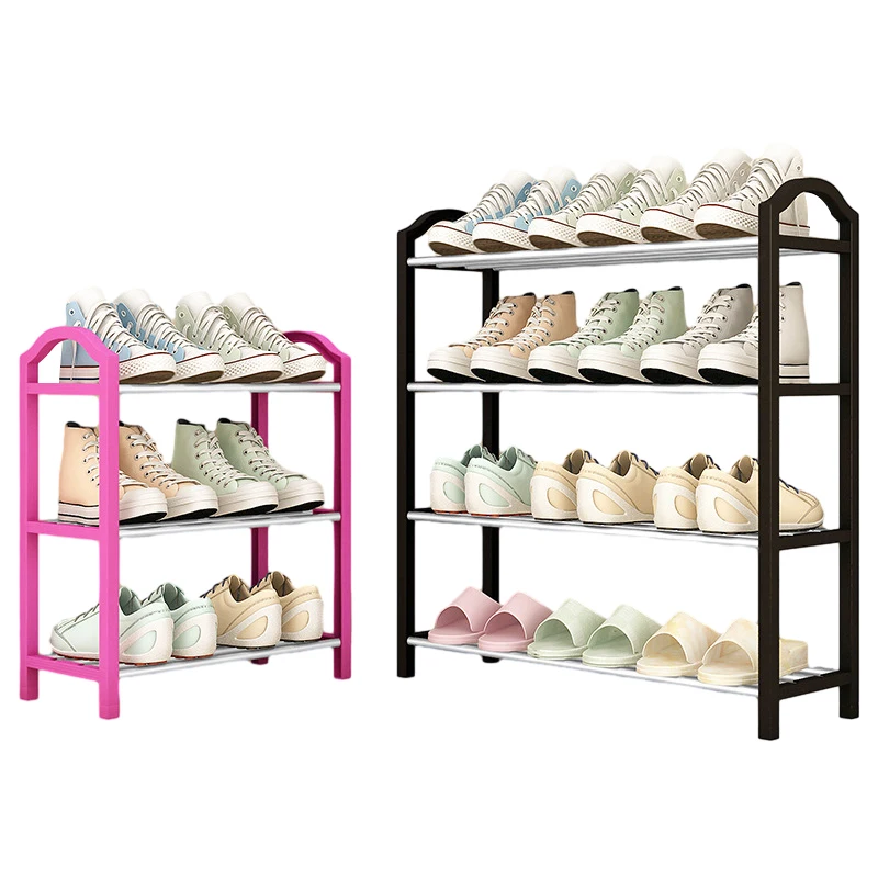 Ready to Ship  Metal Shoe Rack Storage stainless steel portable shoe rack  for home storage for sale
