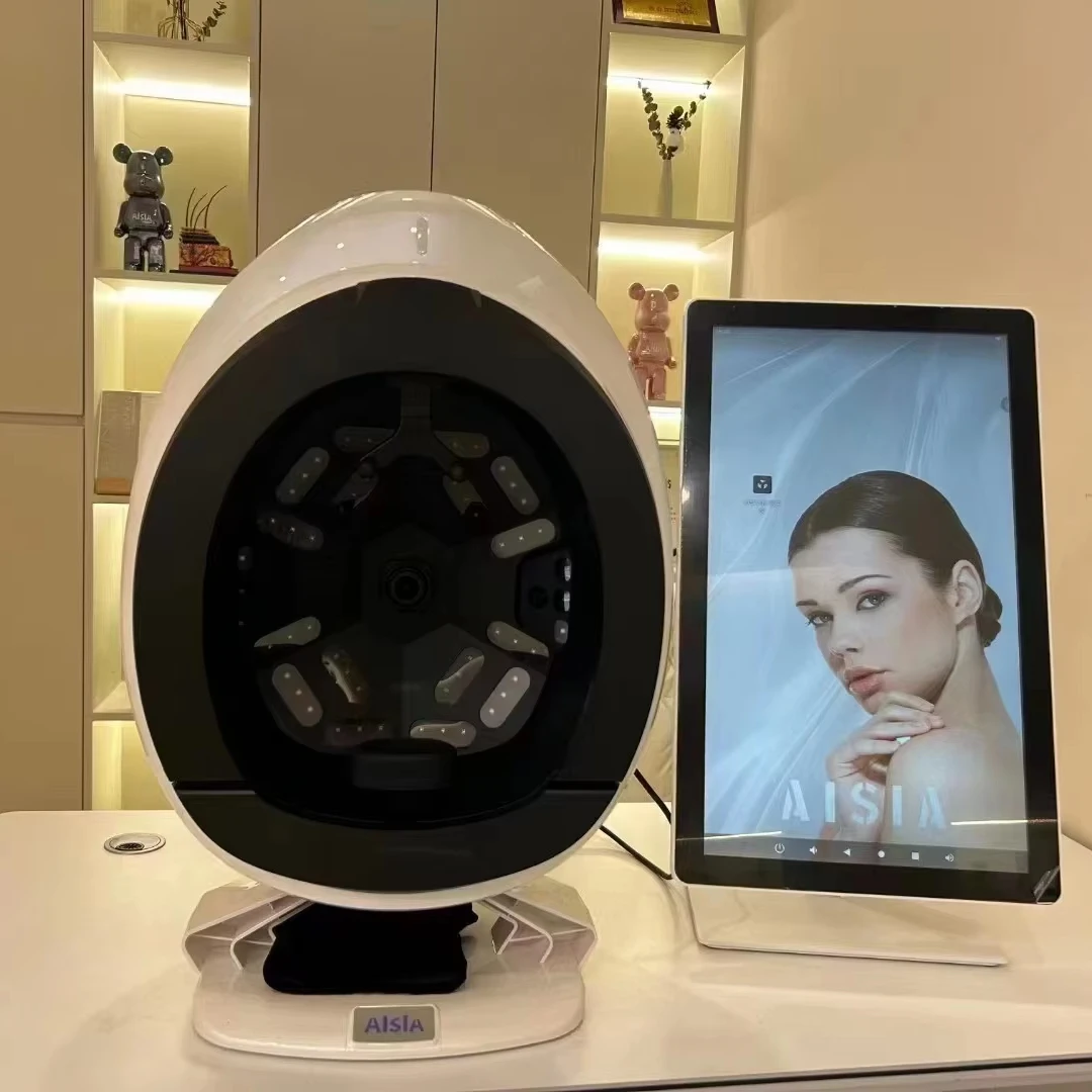 Smart Skin Analyzer Three Cameras And 48 Million Pixels Aisia Q2 Face Skin Analyser Q2 Skin Scope Analyzer Facial 3d Machine