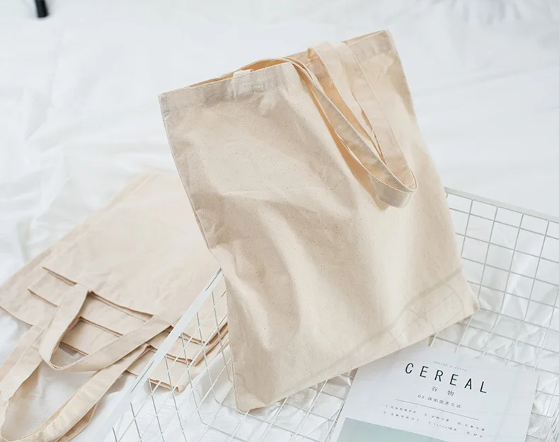 5oz  lightweight  normal thin gift Moms Teachers Tours blank  cotton canvas DIY  VINYLE logo  Grocery Shopping Cloth Bags