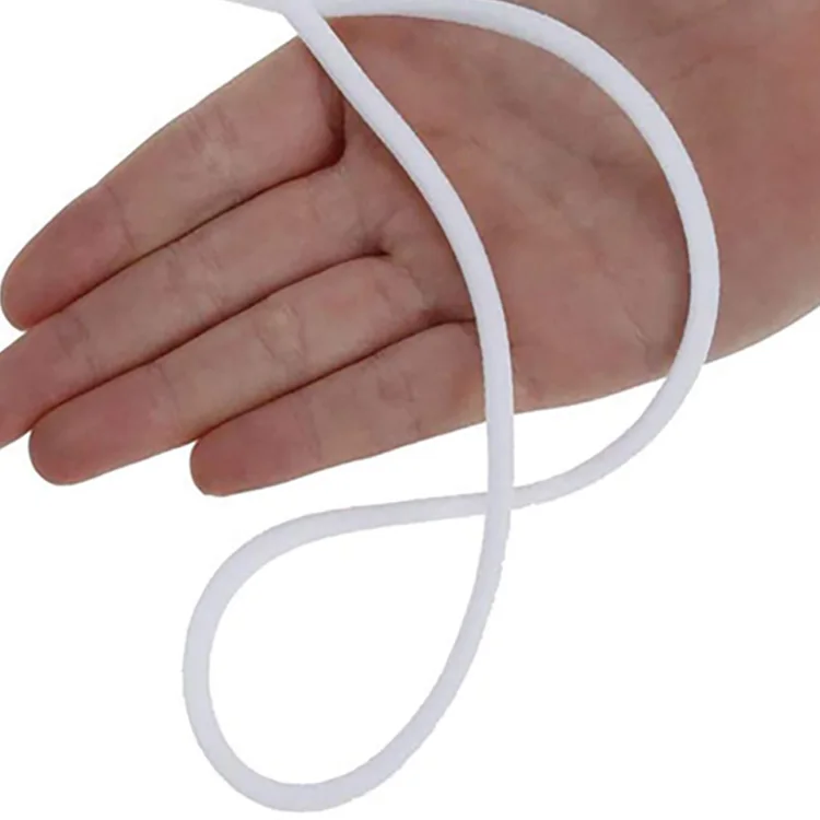 High Strength 2.5mm Round Bungee Stock Black White Nylon 3mm Earloop Elastic Cord Band Elastic Thread for earloop cord