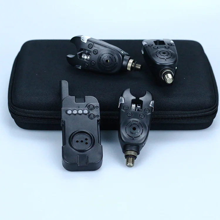 High Quality Electronic Wireless Remote Fishing Bite Alarm Set with CE 3 Alarms and 1 Receiver