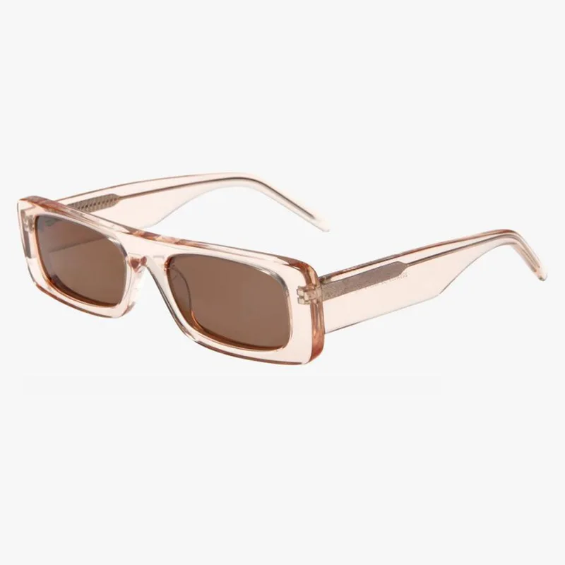 Square small frame acetate sunglasses hip pop fashionable eyewear flat top custom logo sun shades glasses