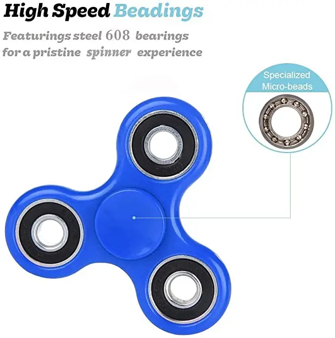 Factory Custom Fidget Finger Spinner Customize Logo Metal Bearing Decompression Cheap Fidget Toys for Autism