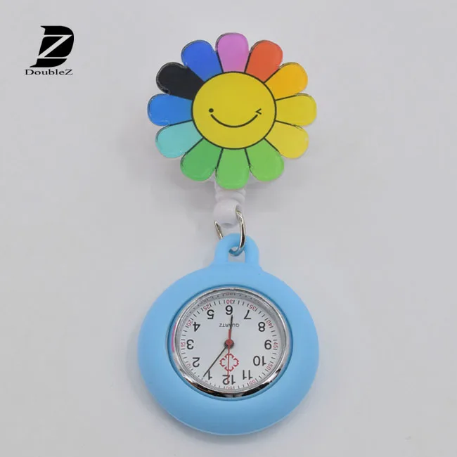 Lovely Flower Cartoon Ladies Nurse Watch