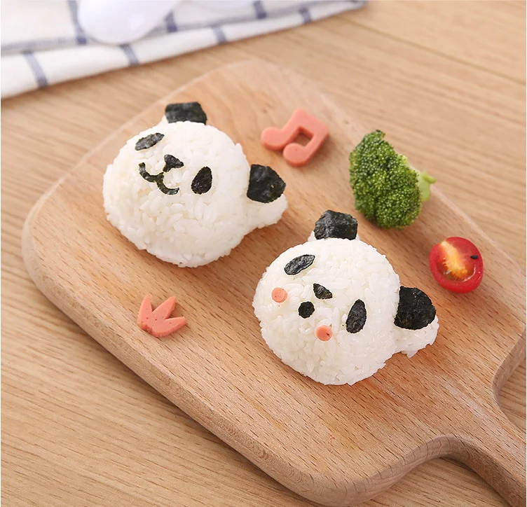 Новый горячая Распродажа кухонный инструмент в форме панды предотвращает прилипание DIY суши нори улыбка Милая панда рисовый шар