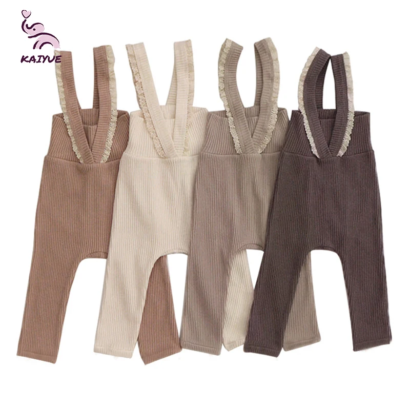 New Spring Newborn Baby Girls Solid Cotton Bodysuit Cute Cotton Romper Jumpsuit Cotton baby  Sleeveless Suspenders Jump suit