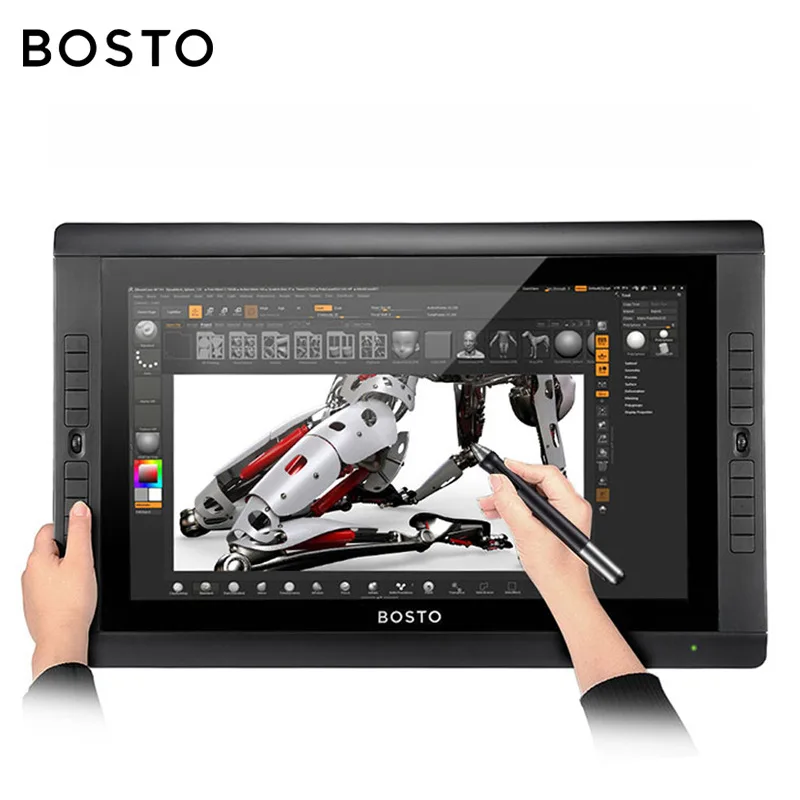 Popular drawing tablet BOSTO new model pen Display with express keys Custom 21.5 inch Graphic Tablet high resolution