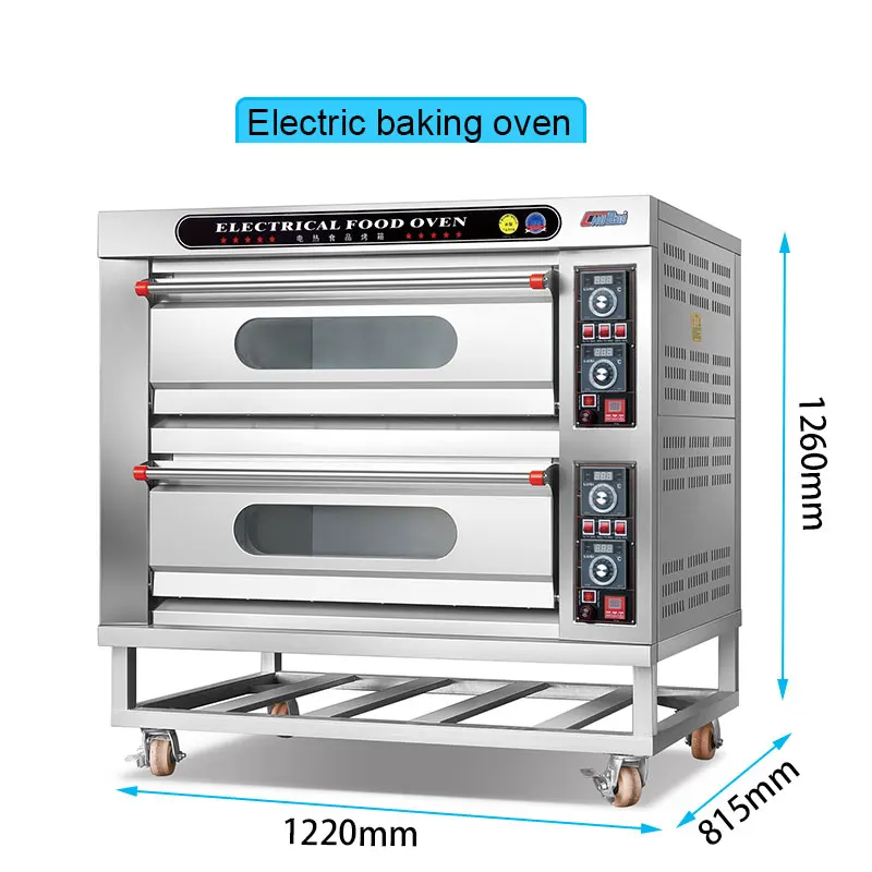 Customized factory price bread machine electric cake  baking brick oven for bakery