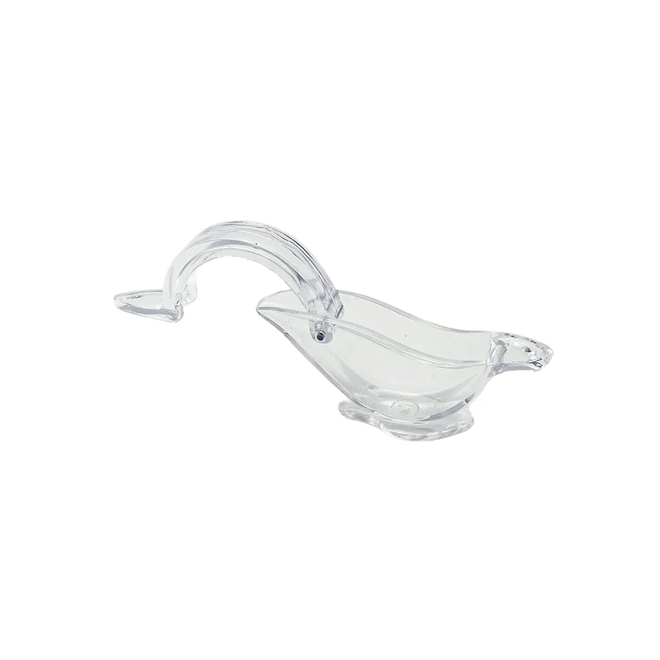 Top Selling Glass Acrylic Crystal Press Juicer Kitchen Tools Dinner Plate Elegance Press Art Bird Lemon Squeezers