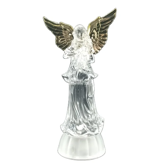 2024 Hot selling Plastic angel statue with lights Angel shape home decoration lights Christmas decoration