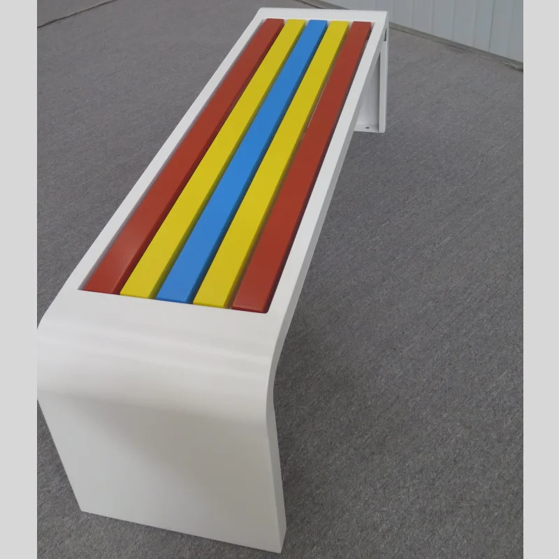 Haoyida Factory Top Quality Waterproof Patio Furniture Outdoor Metal Chair Cheap Park Benches Outside Garden Bench