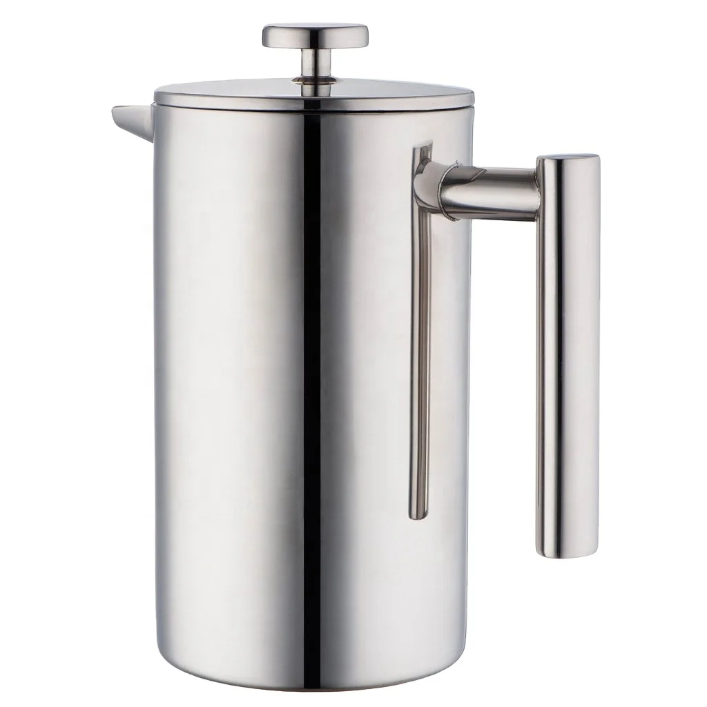 Кофе французский пресс с двойными стенками изолированный кофе кувшин из нержавеющей стали французский пресс кофеварка