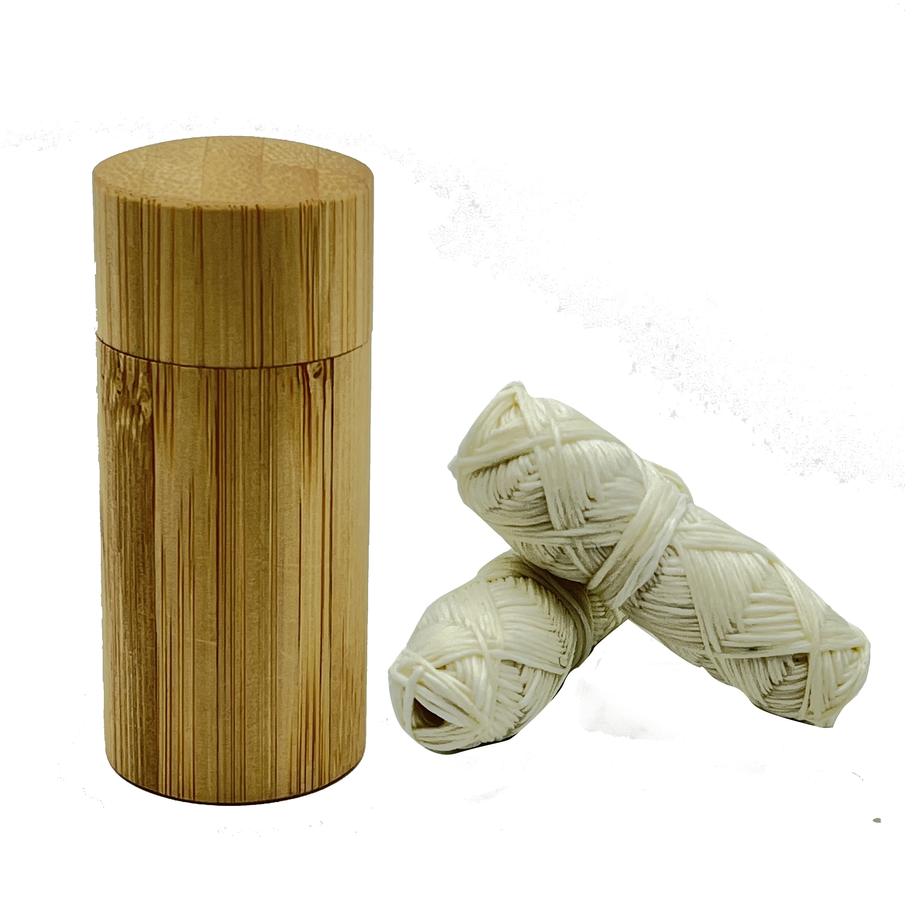 30m 50m Eco Dental Corn Floss Kit Natural Zero Waste Vegan Bamboo Charcoal Silk Plastic Free Expanding Dental Floss